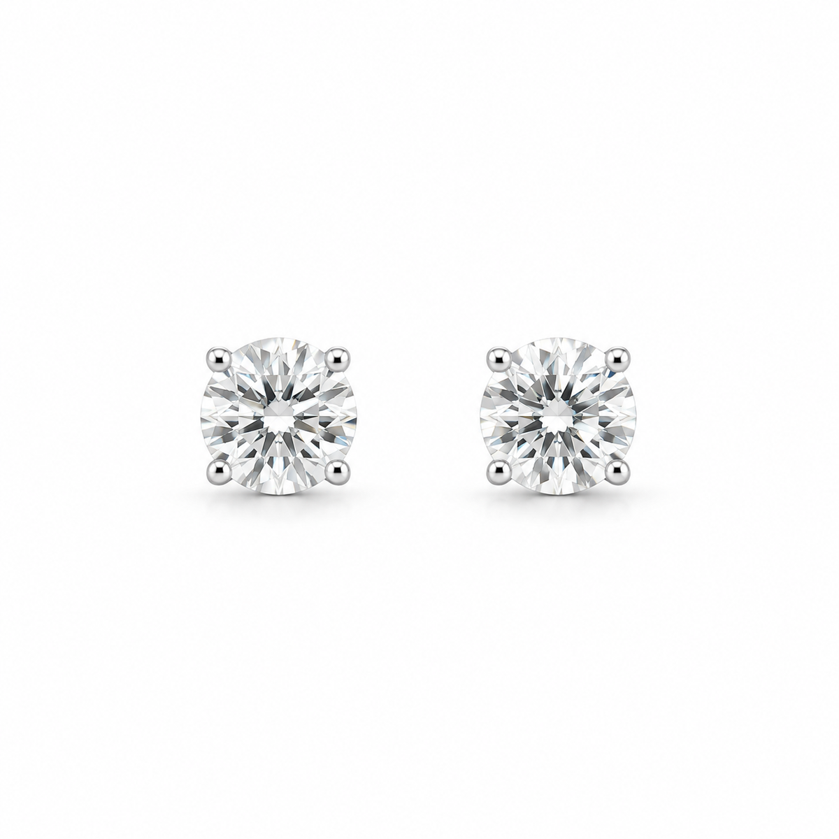 Classic Diamond Stud Earrings
