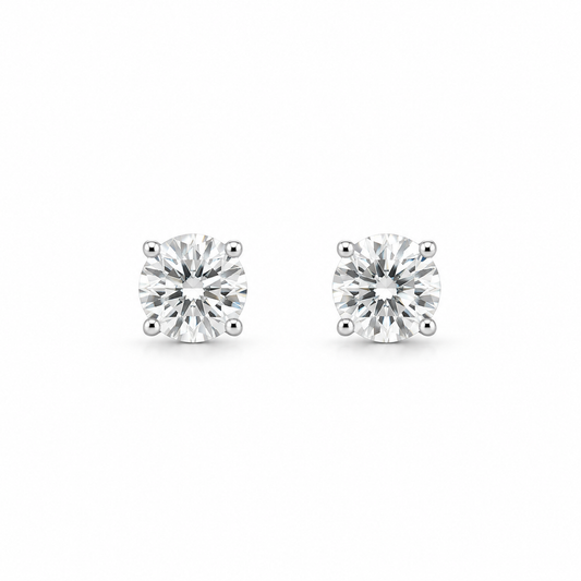 Classic Diamond Stud Earrings