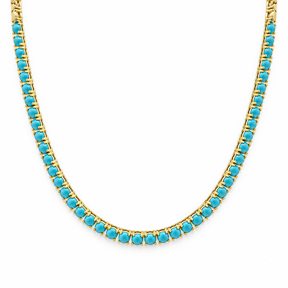 Turquoise Tennis Colier Necklace