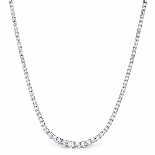 Dégradé Diamond Tennis Necklace