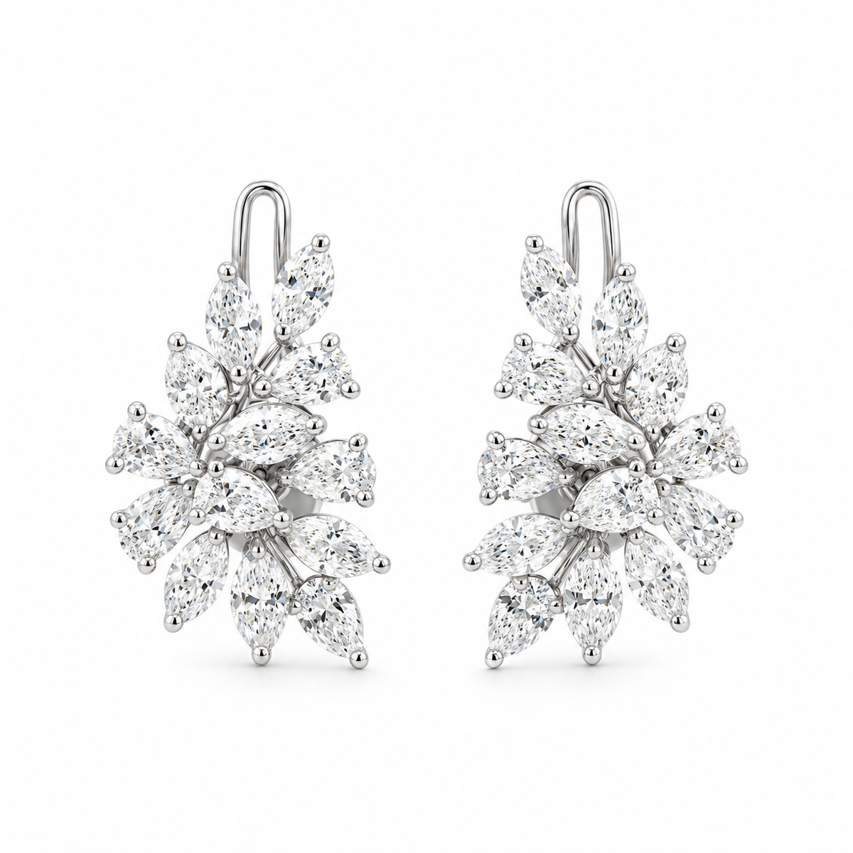 Diamond Bouquet Earrings