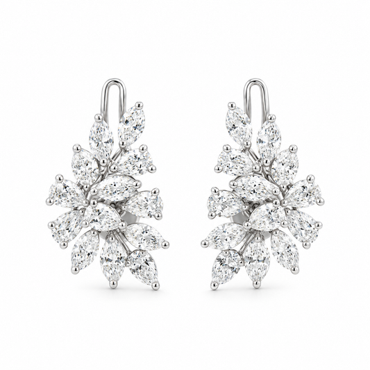 Diamond Bouquet Earrings