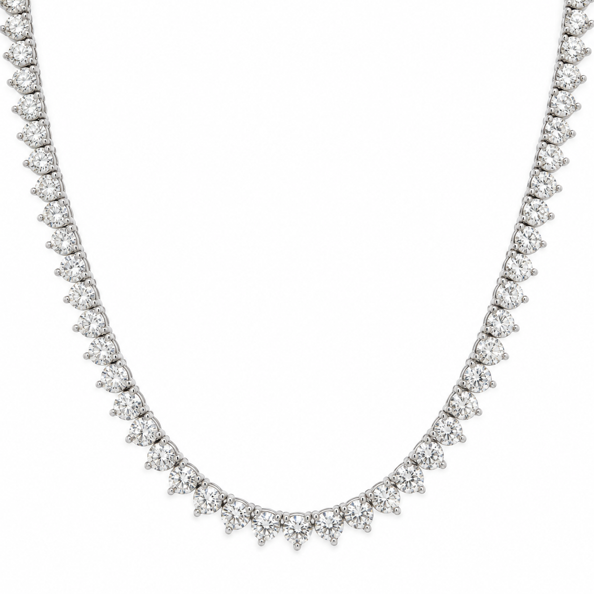 Diamond Graduated Tennis Necklace
