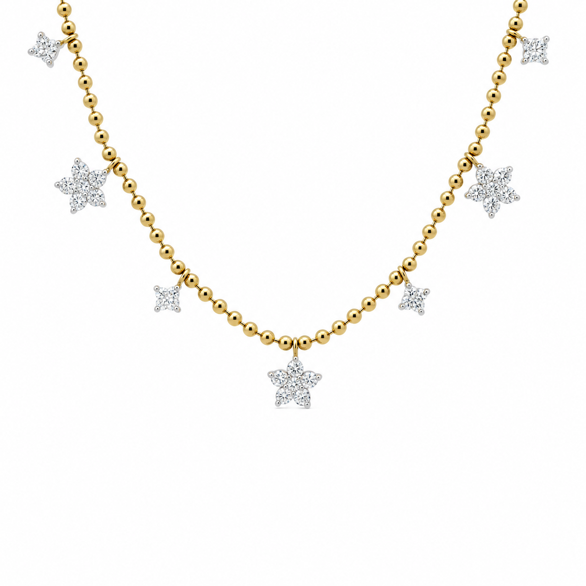Diamond Star Charm Necklace