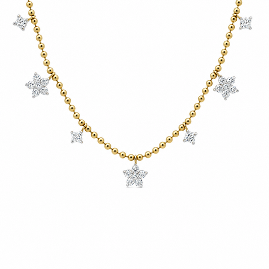 Diamond Star Charm Necklace
