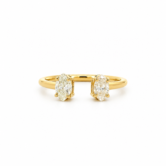 Marquise Toi et Moi Diamond Ring