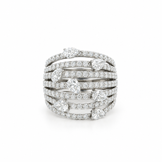 Dancing Pear Diamond Rows Band