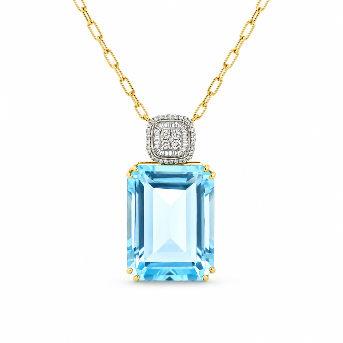 Azure Royale Diamond Necklace in yellow gold
