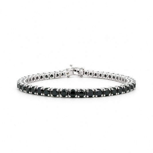 Black Diamond Tennis Bracelet