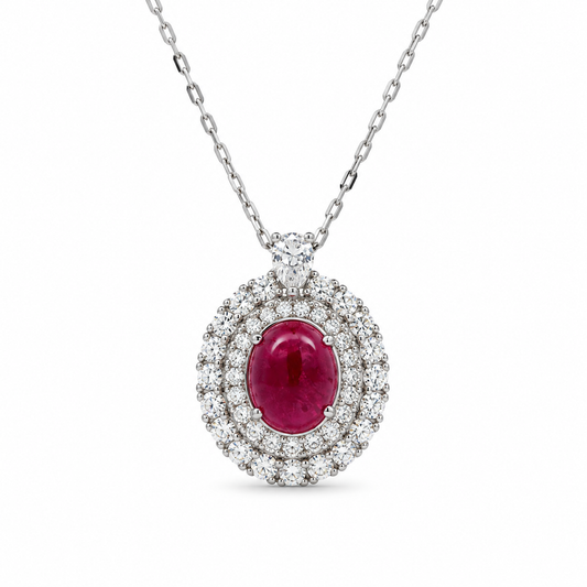 Rouge Éclat Diamond Necklace in white gold