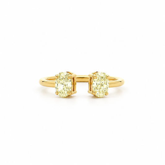 Oval Moi et Toi Diamond Ring