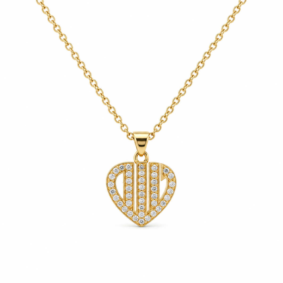 Faith in the Heart Diamond Necklace