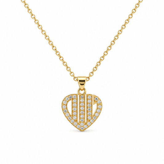 Faith in the Heart Diamond Necklace