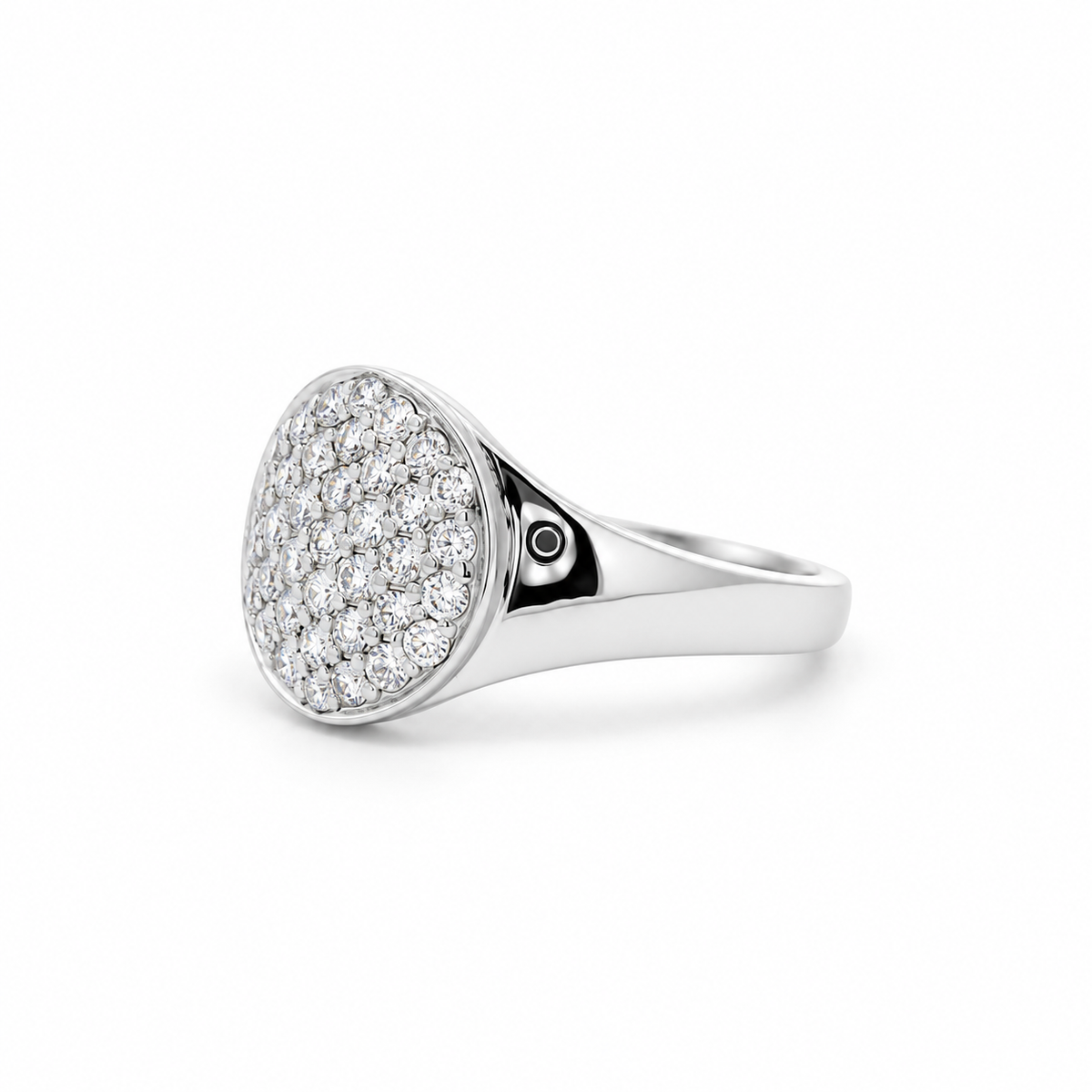 Pavé Signet Diamond Ring