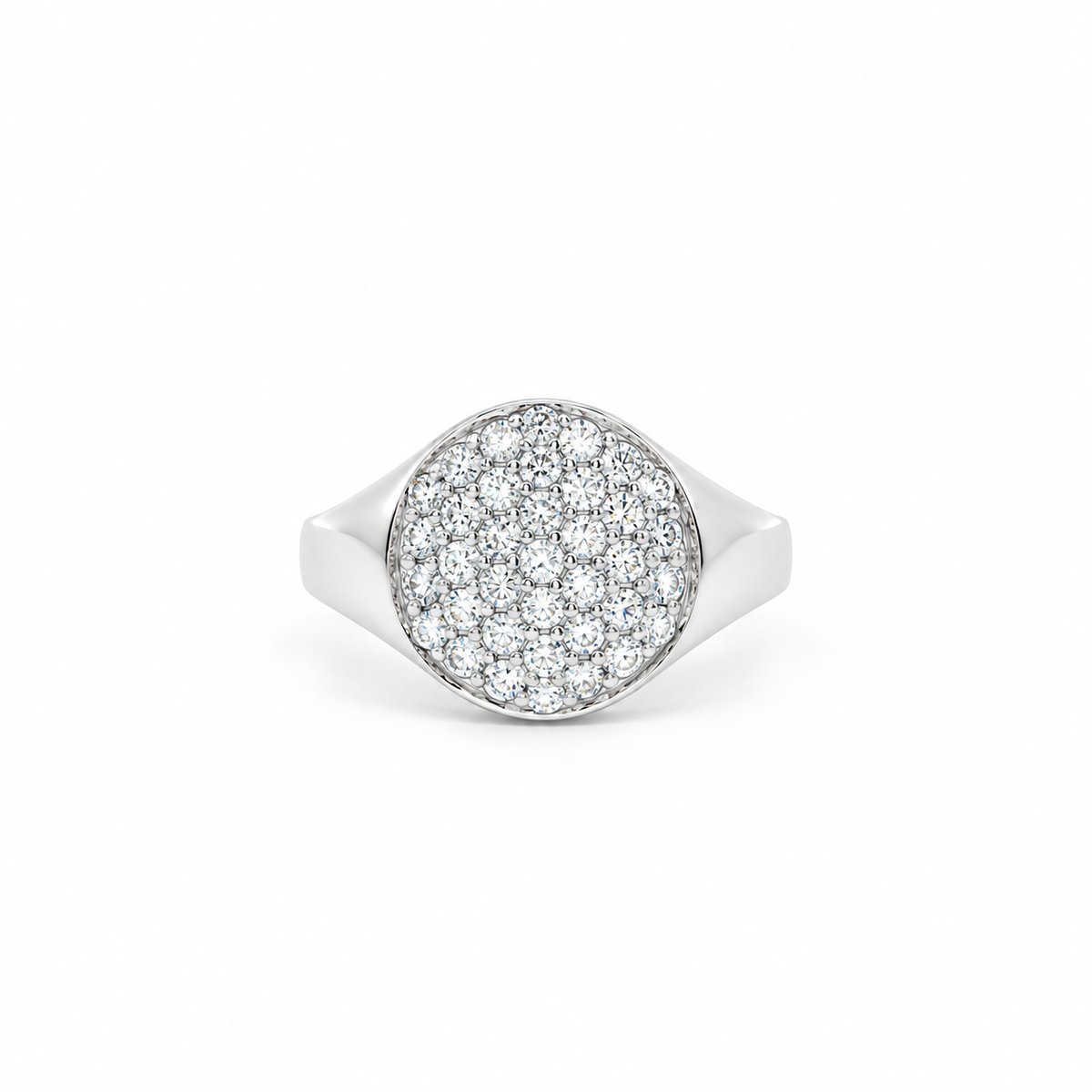 Pavé Signet Diamond Ring