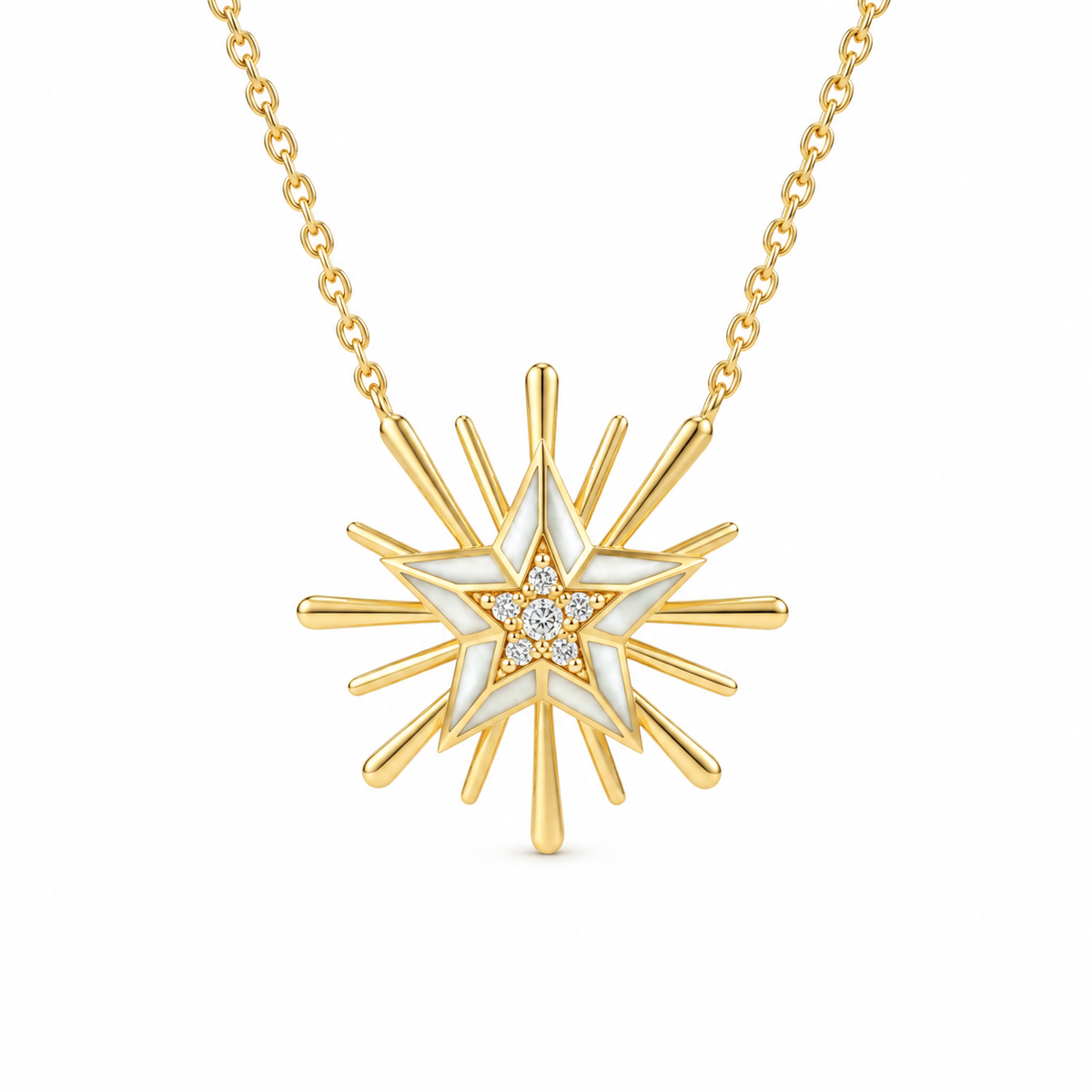 Starburst Diamond Necklace