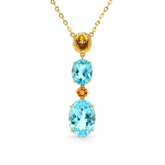 Cascading Gemstone Necklace