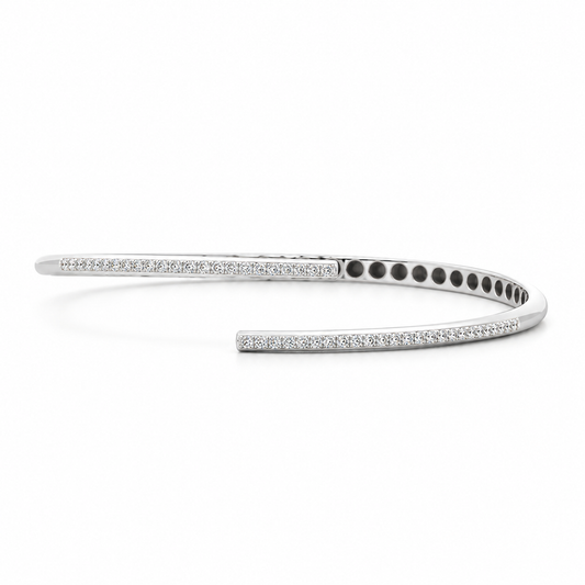 Pavé Diamond Open Cuff Bracelet