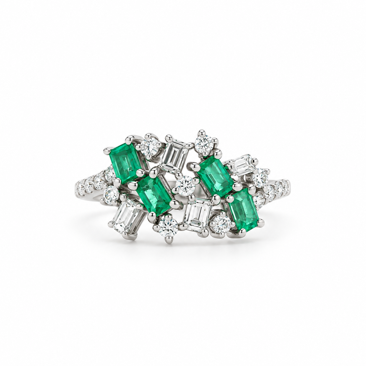 Prisma Emerald Diamond Ring