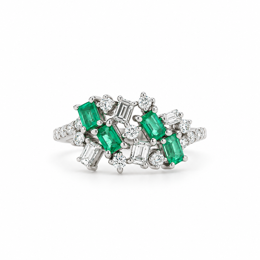 Prisma Emerald Diamond Ring