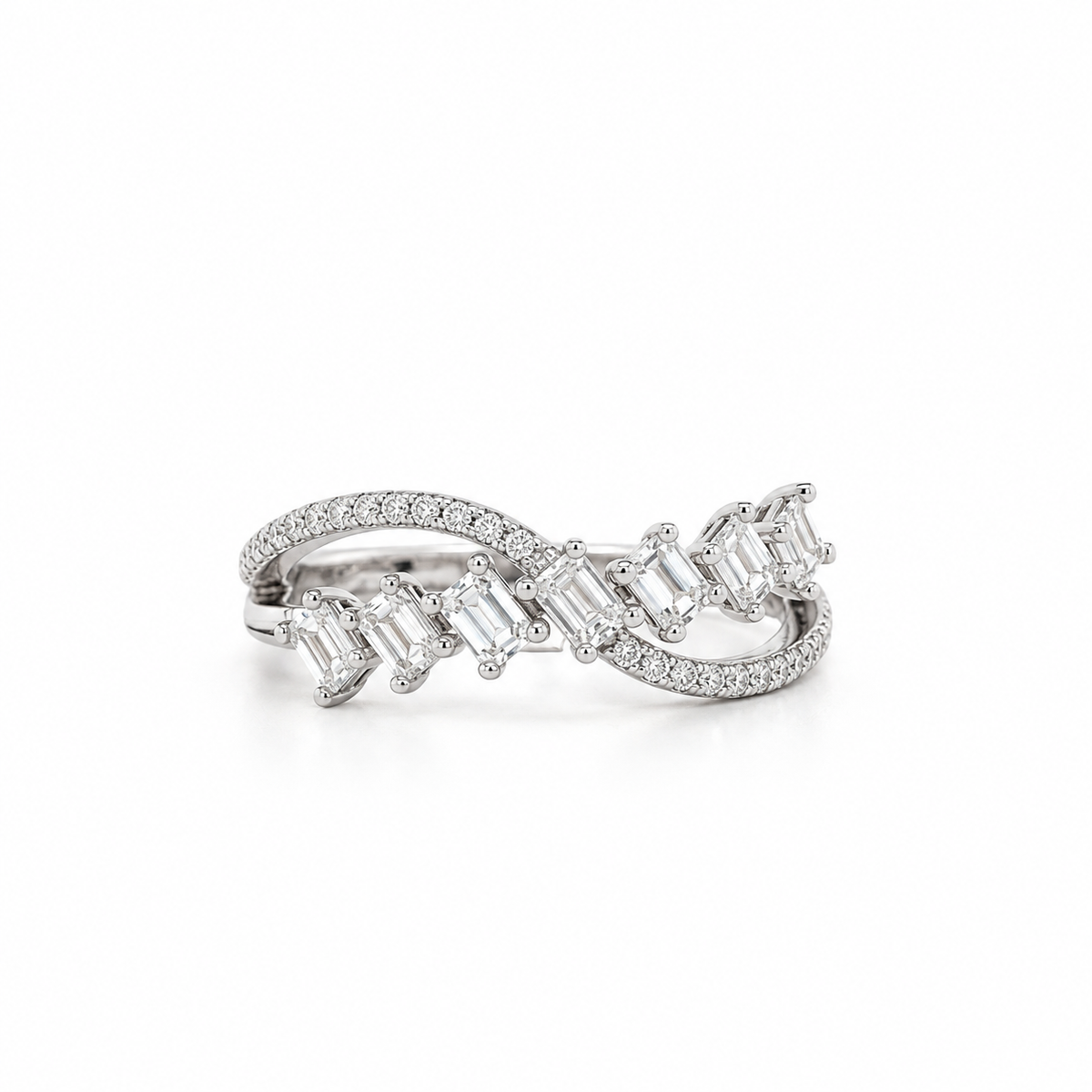Baguette Infinity Diamond Ring