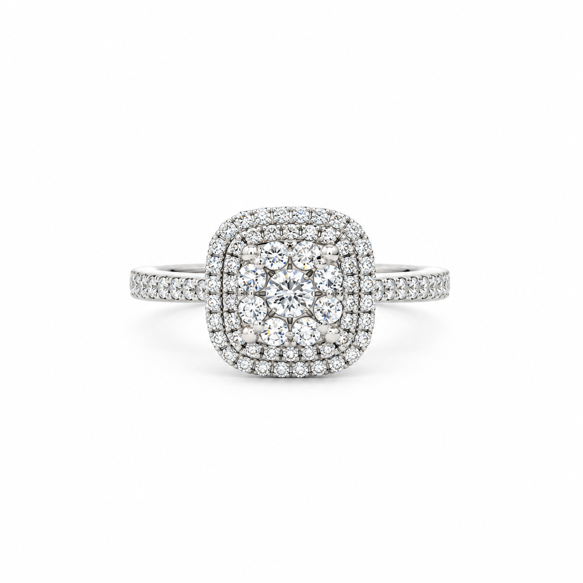 Regalia Diamond Cluster Ring in white gold