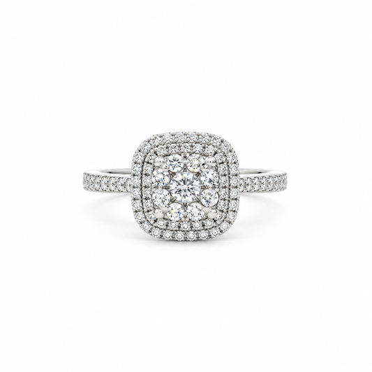 Regalia Diamond Cluster Ring in white gold