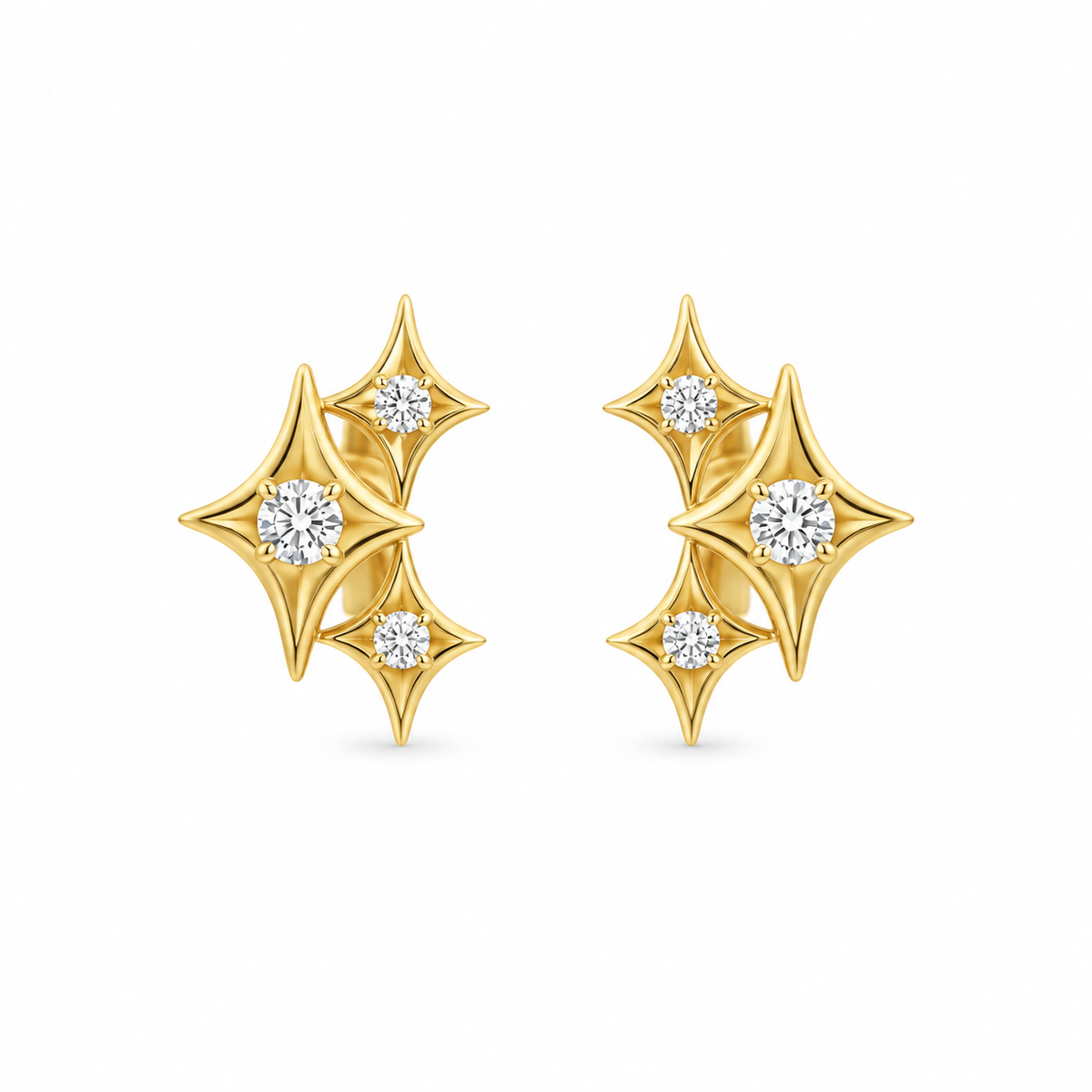 Starburst Diamond Earrings
