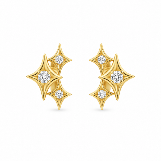 Starburst Diamond Earrings