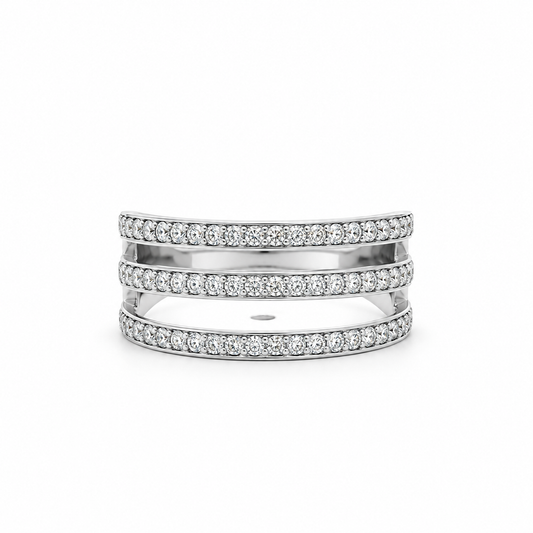 Trielle Diamond Ring in white gold