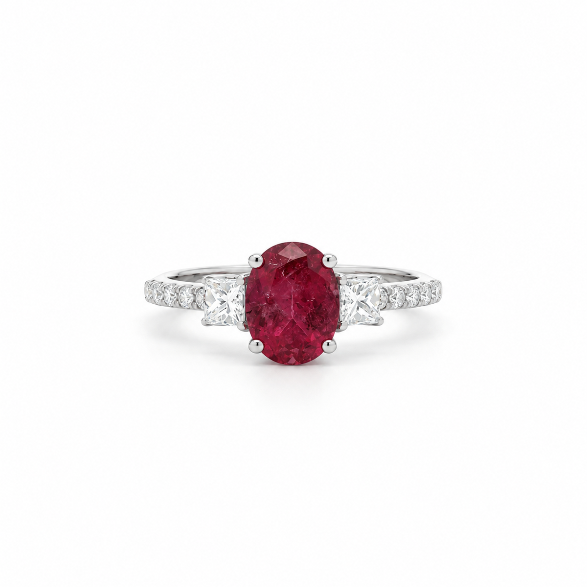 Scarlet Trinity Diamond Ring