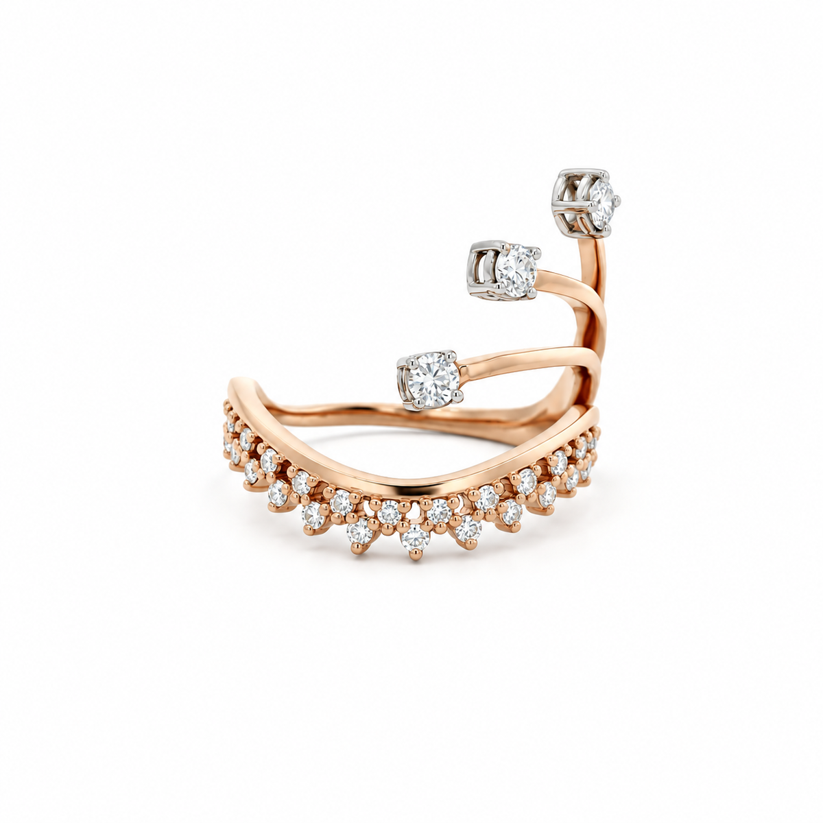 Tulips Diamond Ring