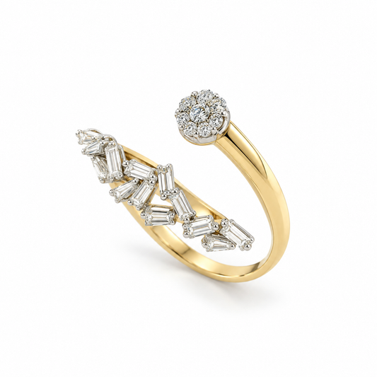 Diamond Open Drift Ring