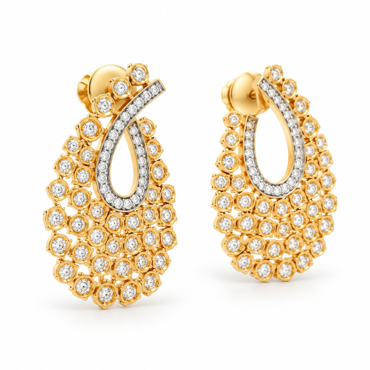 Teardrop Diamond Earrings