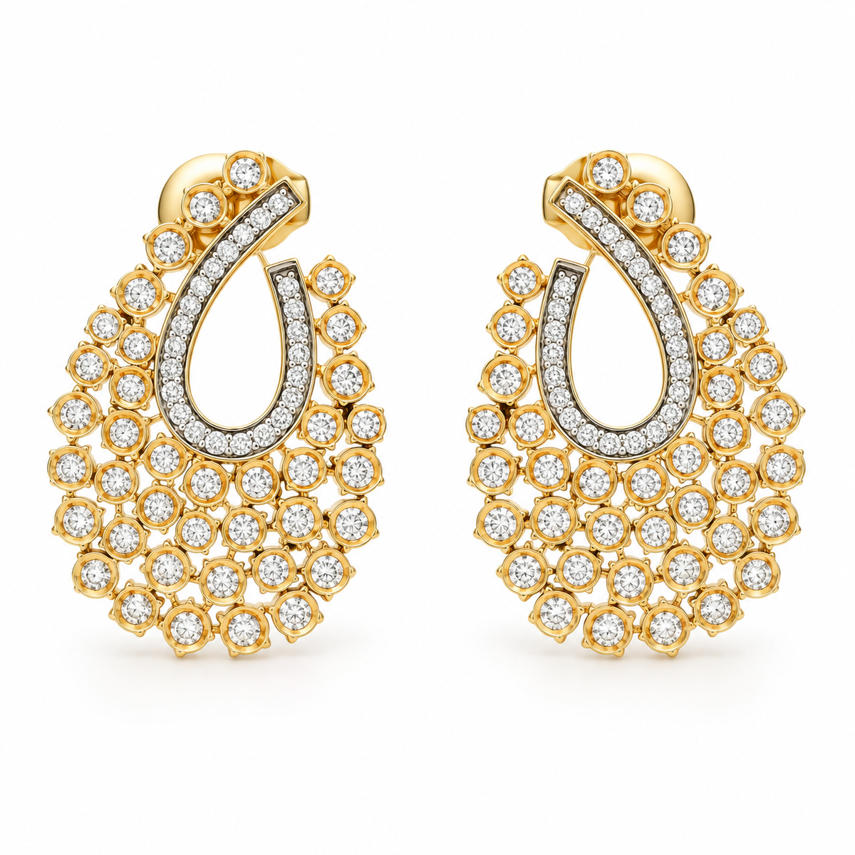 Teardrop Diamond Earrings