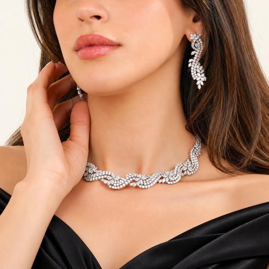 Pavé Diamond Vine Earrings