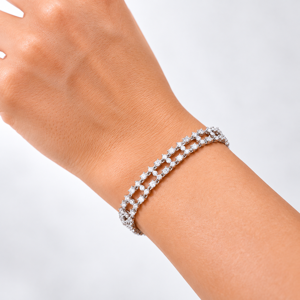 Lattice Diamond Bracelet