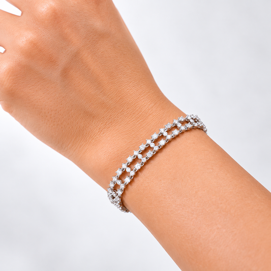 Lattice Diamond Bracelet