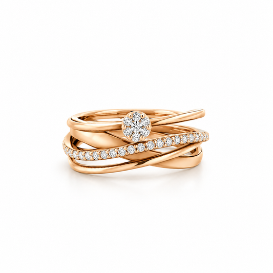 Multi Row Diamond Ring