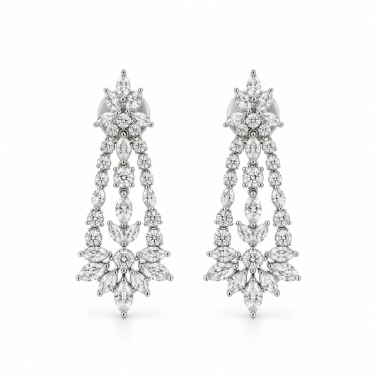 Majestic Diamond Chandelier Earrings