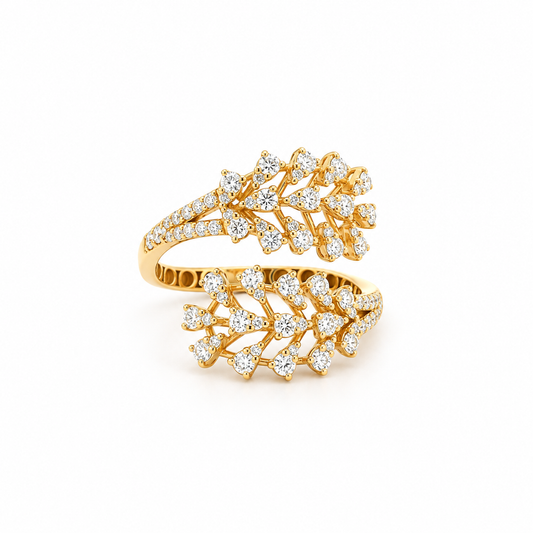 Botanical Diamond Wrap Ring