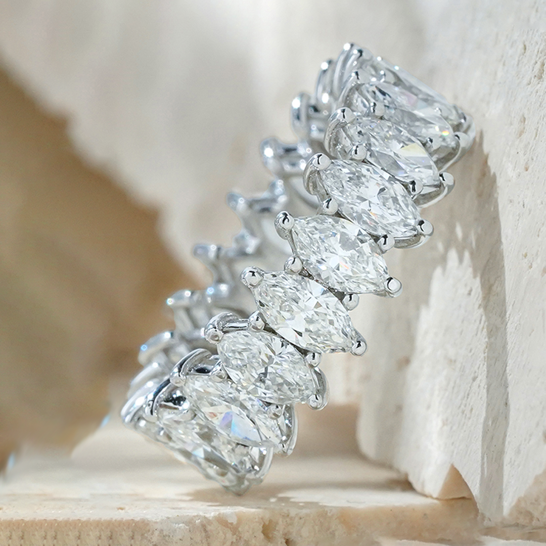 Marquise Diamond Eternity Band