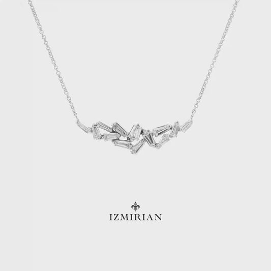 Baguette Mosaic Diamond Necklace