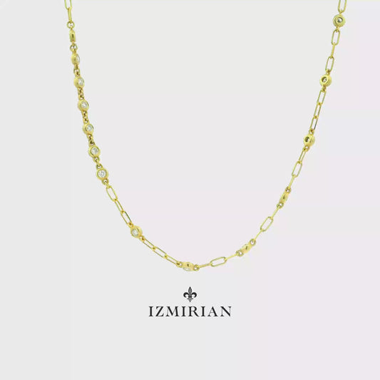 Delicate Diamond Link Necklace