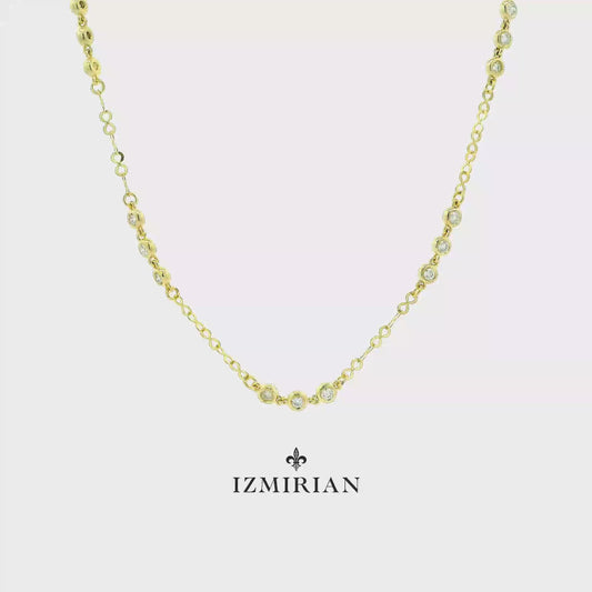 Diamond Line Chain Necklace