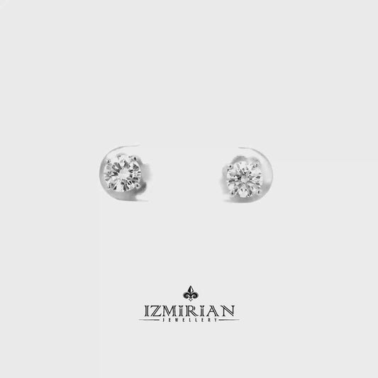 Classic Diamond Stud Earrings