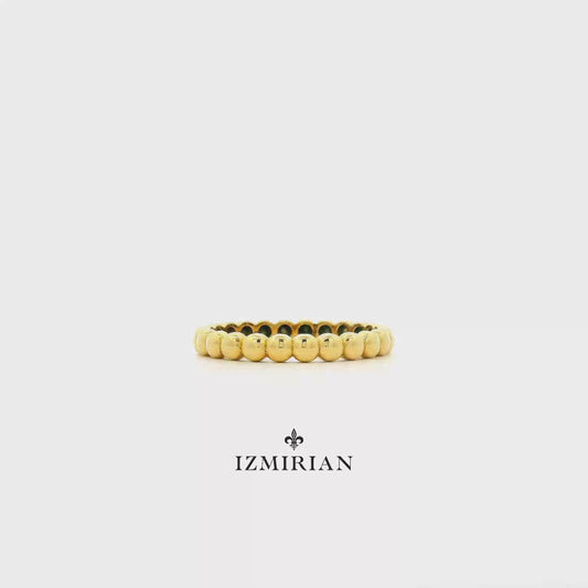 Bubble Gold Band Ring